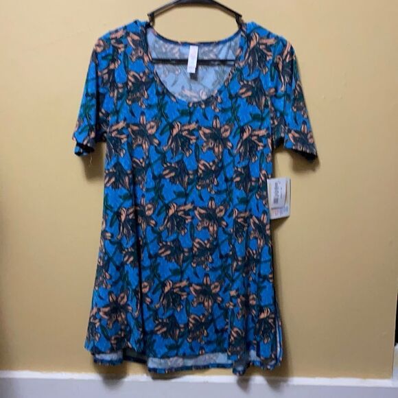 LULAROE NEW PERFECT T XS FLOWER - Picture 1 of 2